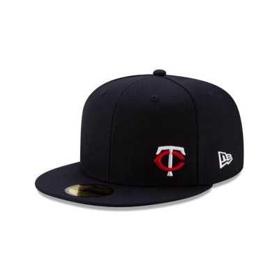 Blue Minnesota Twins Hat - New Era MLB Flawless 59FIFTY Fitted Caps USA5429781